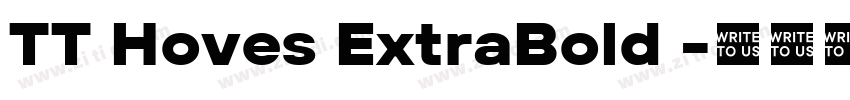 TT Hoves ExtraBold 字体转换